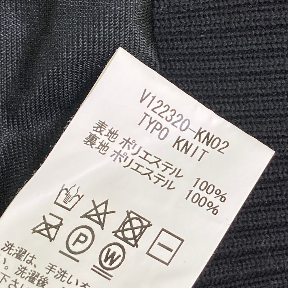 サイズ：L V12 ヴィトゥエルヴ 裏地付き ニットセーター ブラック系