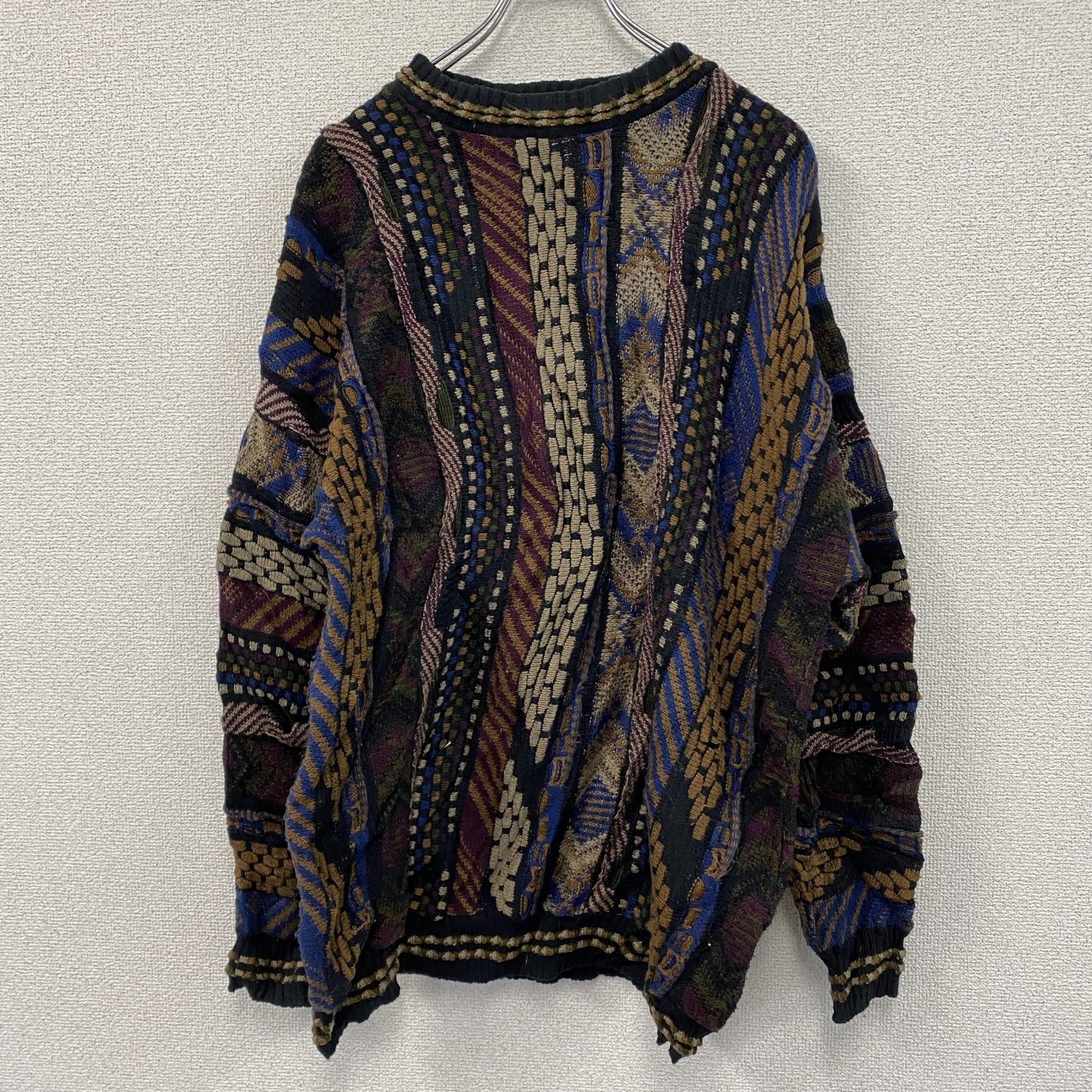 古着 used 90s～ Protege COOGI風アクリルニットセーター 3Dニット