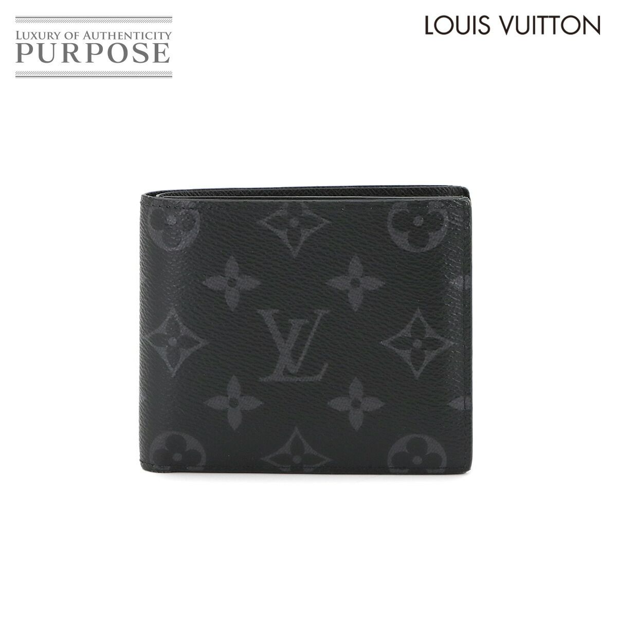 ルイ ヴィトン◎ポルトフォイユ ブラザ エピノワール モノグラム エクリプス ヴィトン 財布 メンズ 長財布 エピ 正規品 ポルトフォイユ・ブラザ