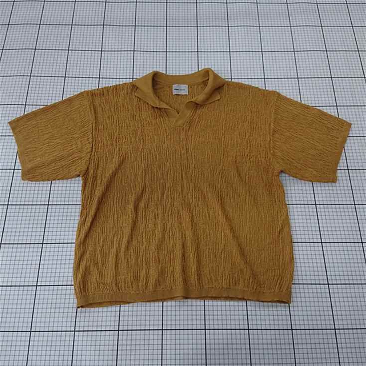 ◇ ⊂ エマクローズ EMMA CLOTHES EMkn471 クレープ編み半袖ニット