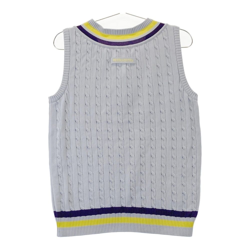 PEARLY GATES レディース ベスト サイズ1 サイズ：1 PEARLY GATES パーリーゲイツ Vネック ニットベスト グレー