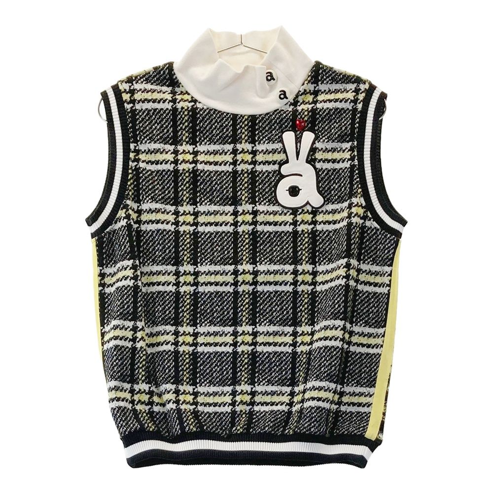 サイズ：40 ARCHIVIO アルチビオ ハイネックニットベスト チェック柄