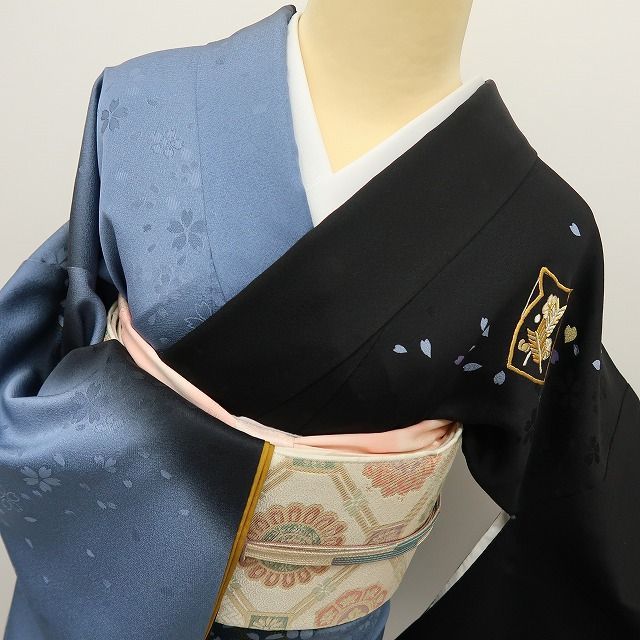 六花-RIKKA- 美品 正絹 刺繍 トールサイズ 桜 兎 鈴 矢羽 訪問着