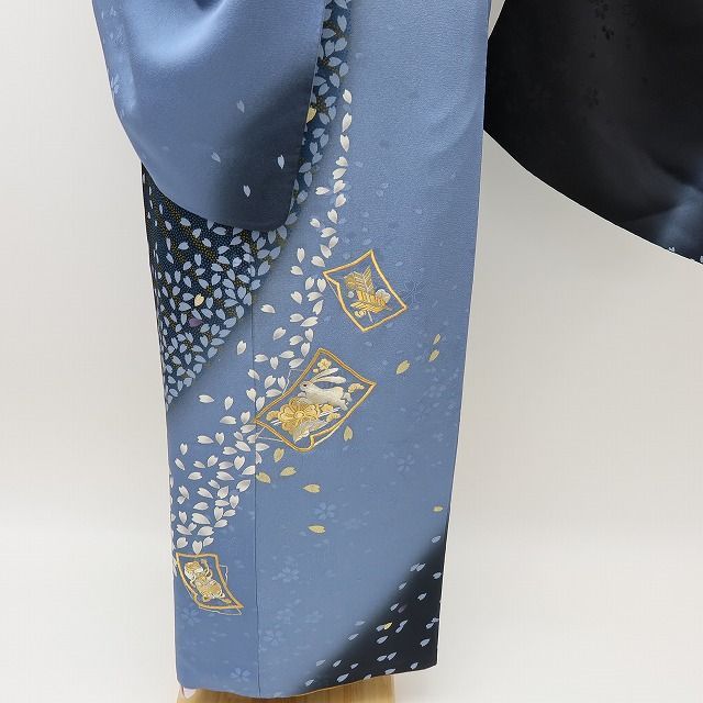 六花-RIKKA- 美品 正絹 刺繍 トールサイズ 桜 兎 鈴 矢羽 訪問着