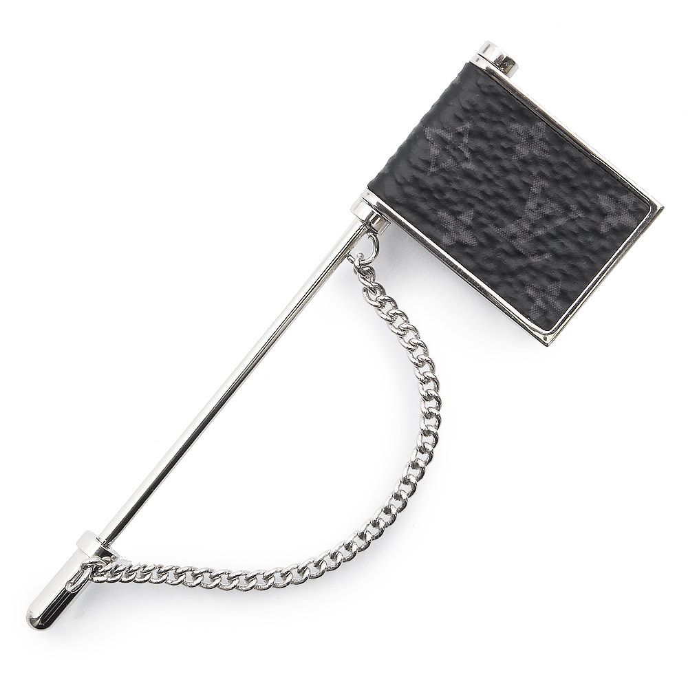 LOUIS VUITTON ピンブローチ M62887 モノグラム エクリプス ルイ ヴィトン ラペルピン ブローチ モノグラムエクリプス ブラック