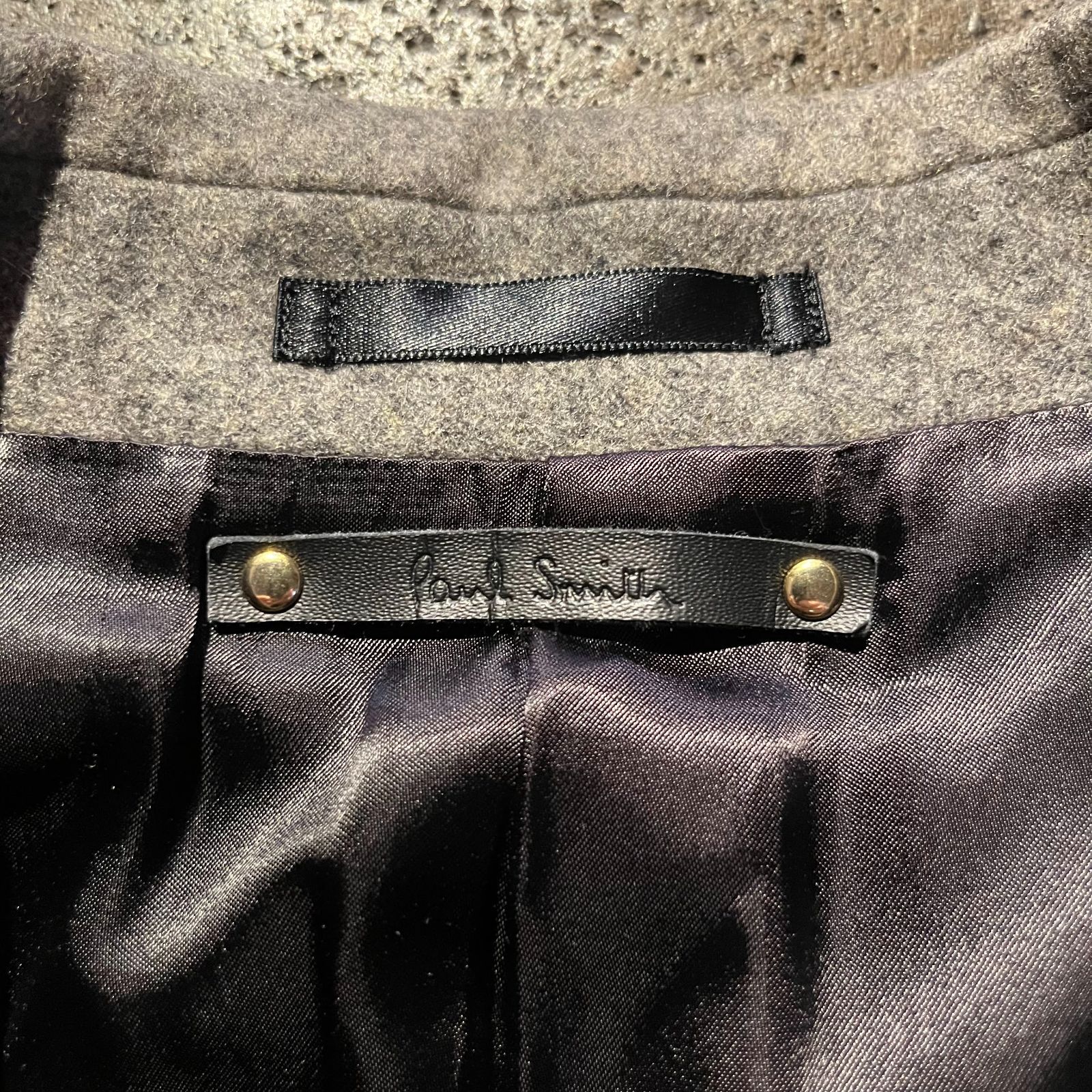 Paul Smith 15aw ブロックチェックダブルチェスターコート S ポール