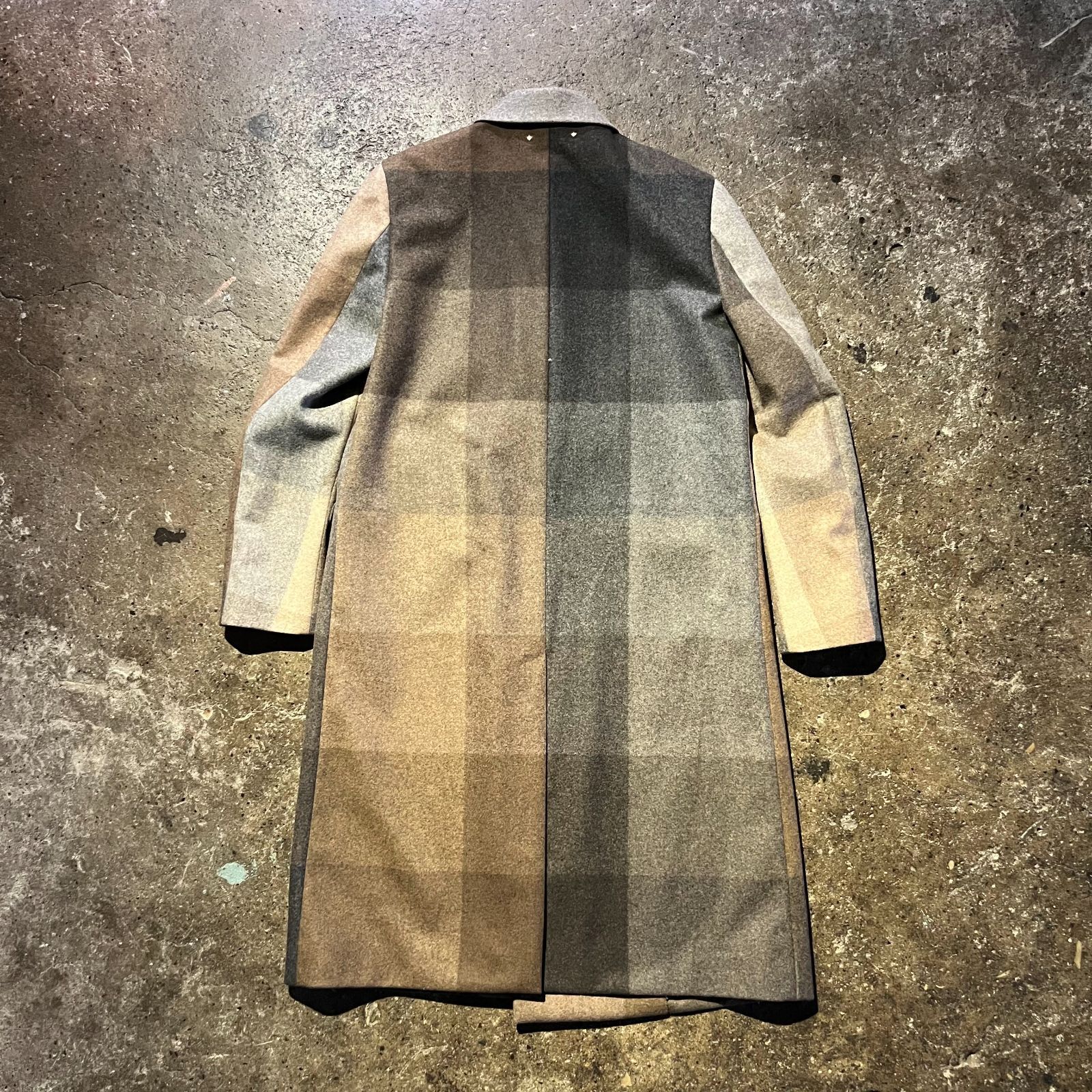 Paul Smith 15aw ブロックチェックダブルチェスターコート S ポール