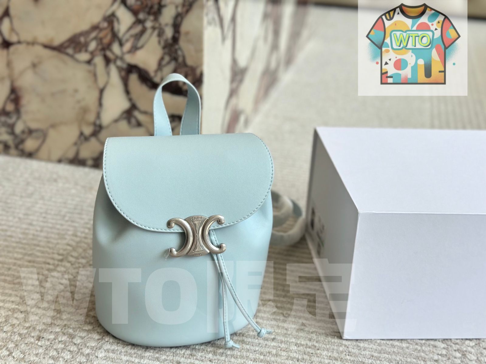 今日特価】Celine Monogram Double Shoulder Bag - セリーヌ