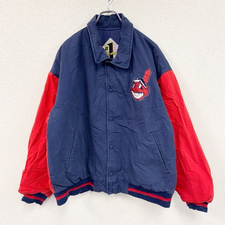 古着 used GENUINE MERCHANDISE MLB インディアンス スタジャン