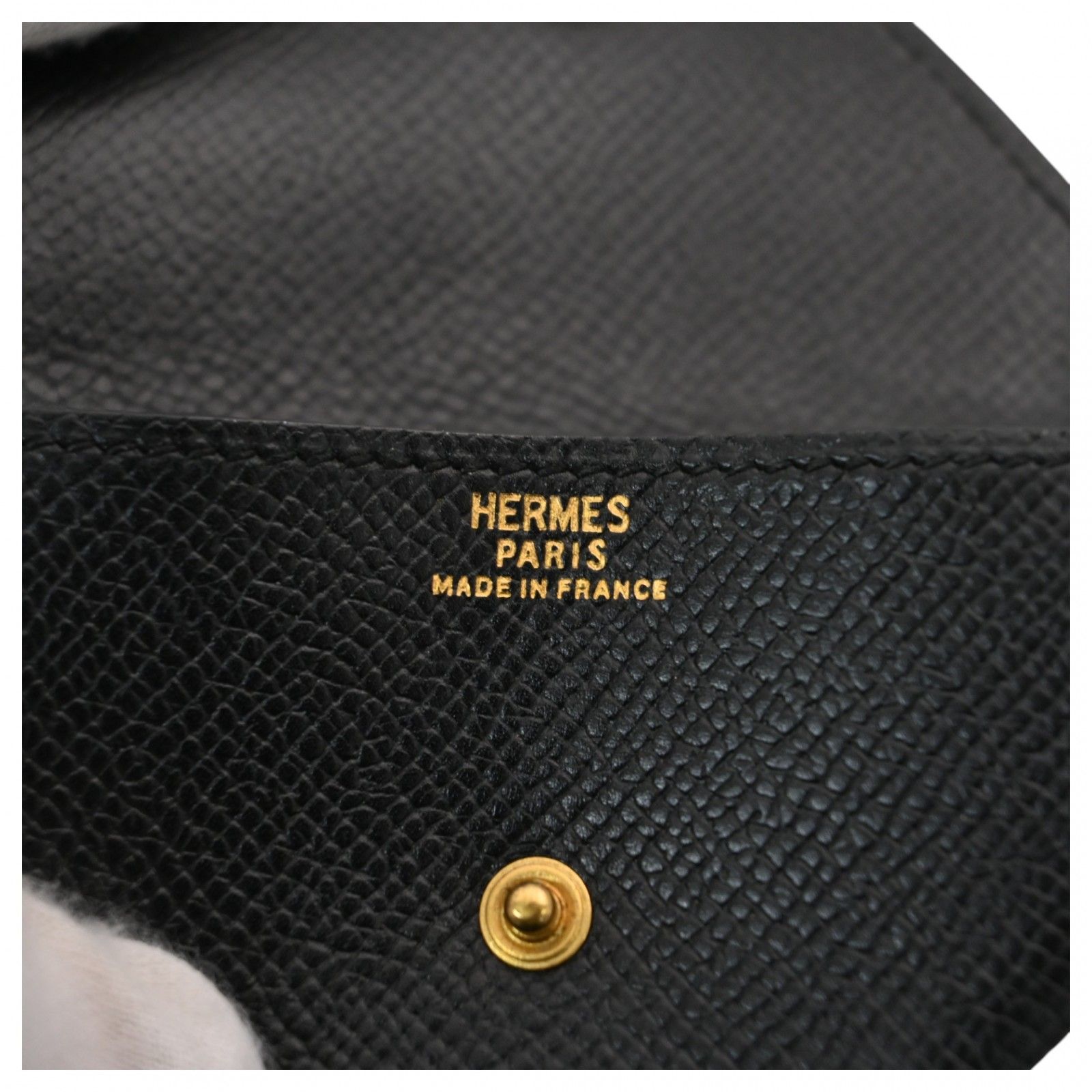 エルメス ル・ヴァンキャトル コインケース ブラック Aランク he8810mh