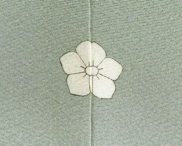 訪問着 正絹 加賀友禅 柿本市郎 身丈163.5cm 裄丈66cm 桔梗 一つ紋