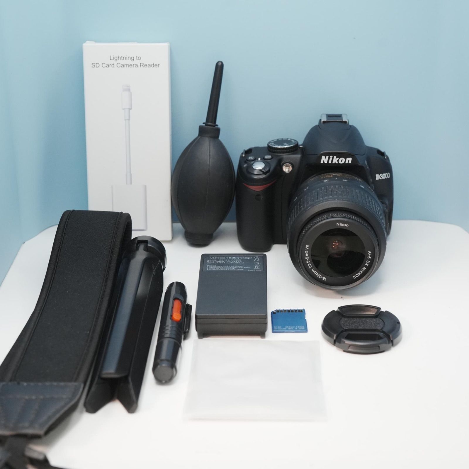 Nikon D3000 一眼レフ スマホ転送OK フルセット 極美品 a5271 - メルカリ