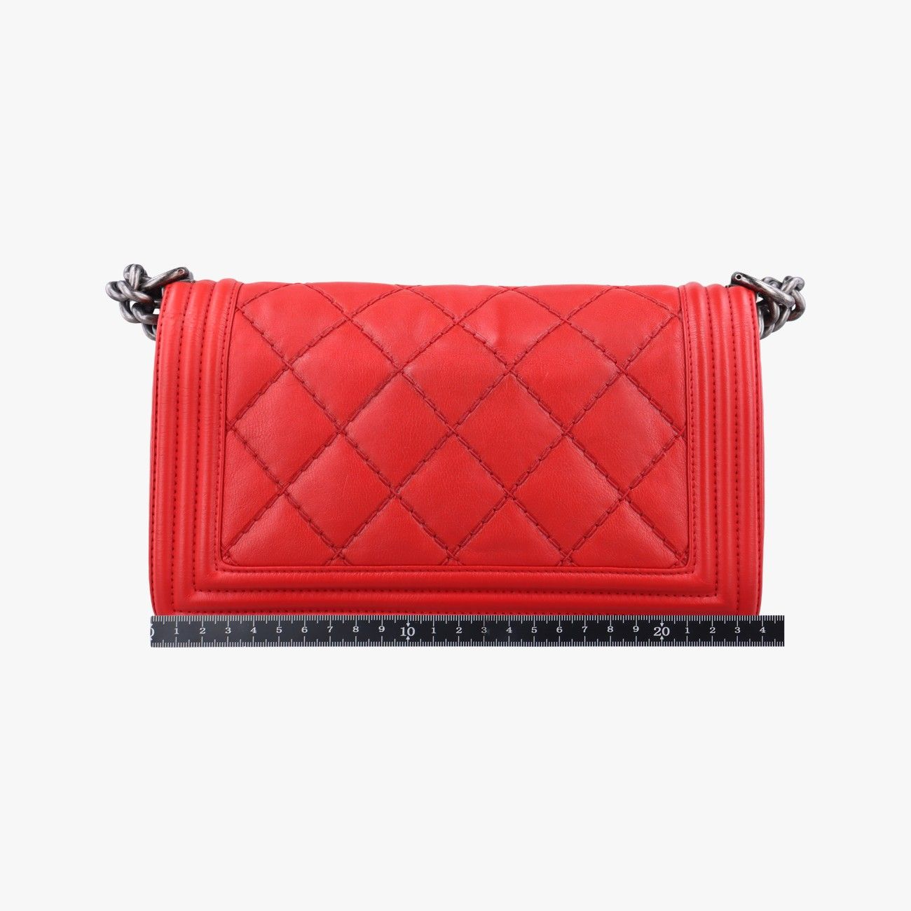 CHANEL ラムスキン コンパクト財布レッド CHANEL ラムスキン コンパクト財布レッド