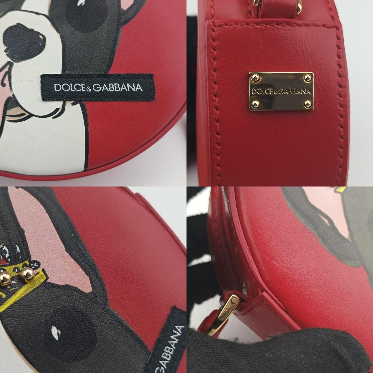 ドルチェ＆ガッバーナDolce & Gabbanaドッグ プリント レッド×マルチ