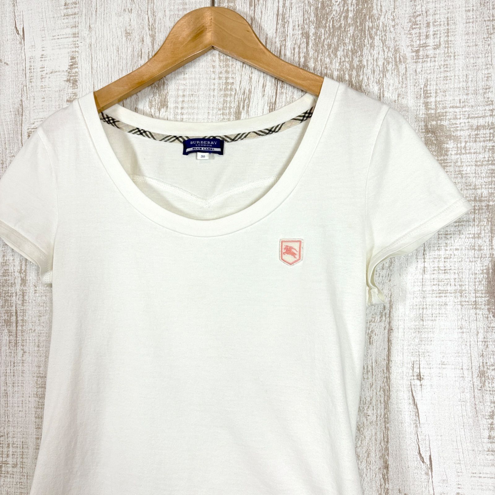 BURBERRY BLUE LABEL バーバリーブルーレーベル ホースロゴ刺繍 ノバ