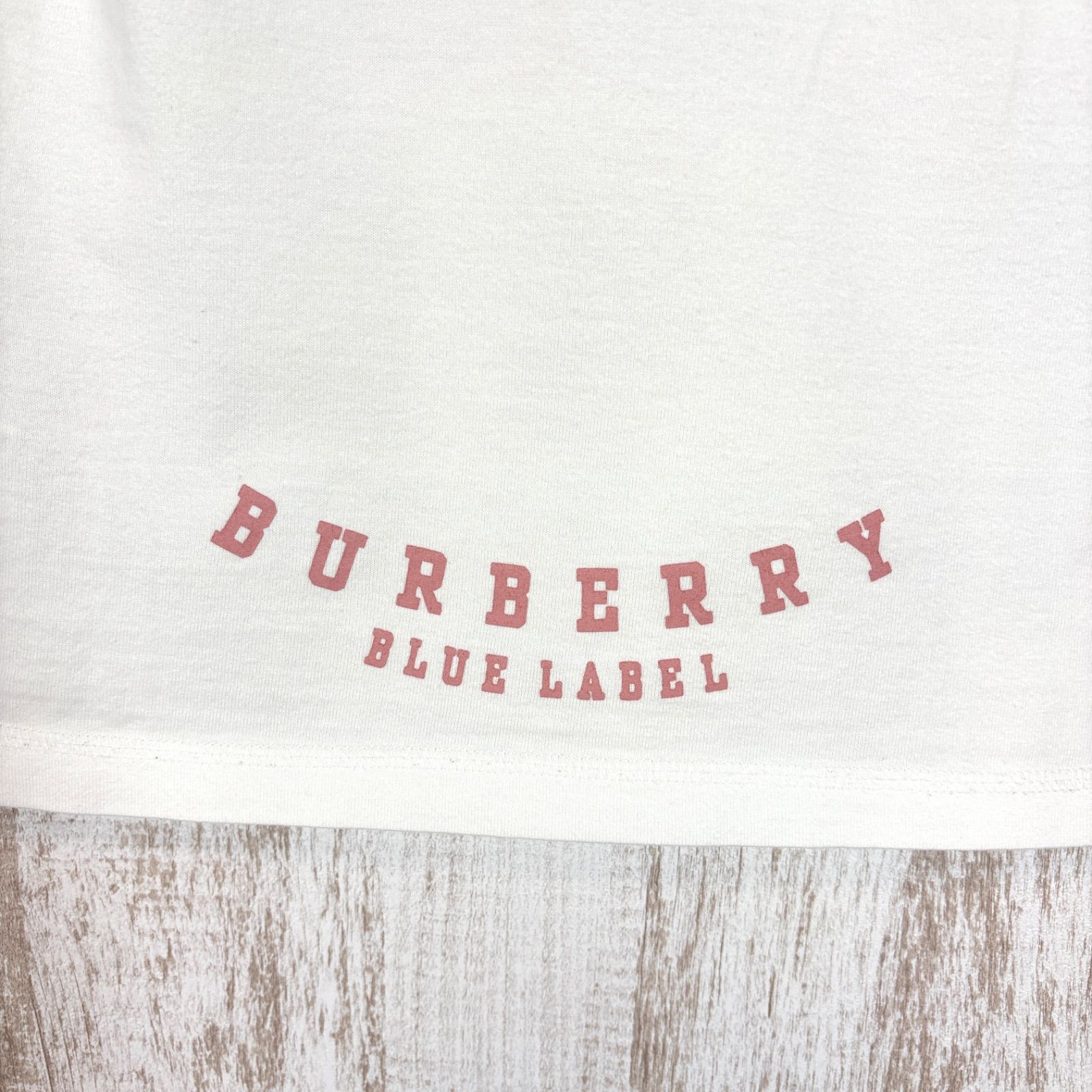 美品 バーバリー ブルーレーベル Tシャツ カットソー 半袖シャツ ホース刺繍 BURBERRY BLUE LABEL バーバリーブルーレーベル ホースロゴ刺繍 ノバ