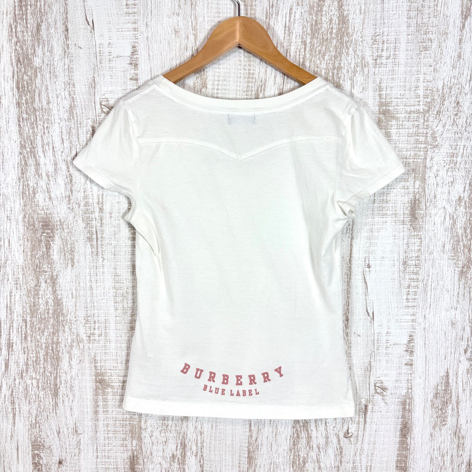 BURBERRY BLUE LABEL 半袖　tシャツ フレンチスリーブ　38 BURBERRY BLUE LABEL 半袖 tシャツ フレンチスリーブ 38