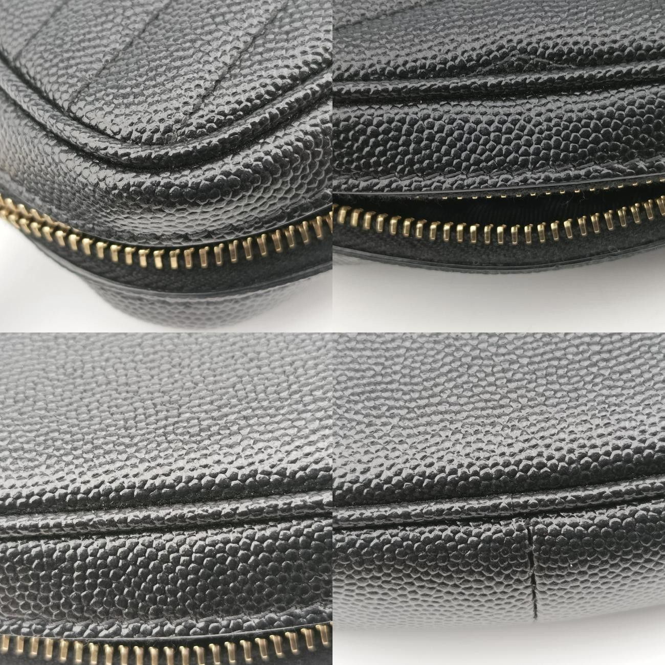 048 亜依様 SAINTLAURENT ケース キャビアスキン レザー 048 亜依様 SAINTLAURENT コインケース キャビアスキン レザー