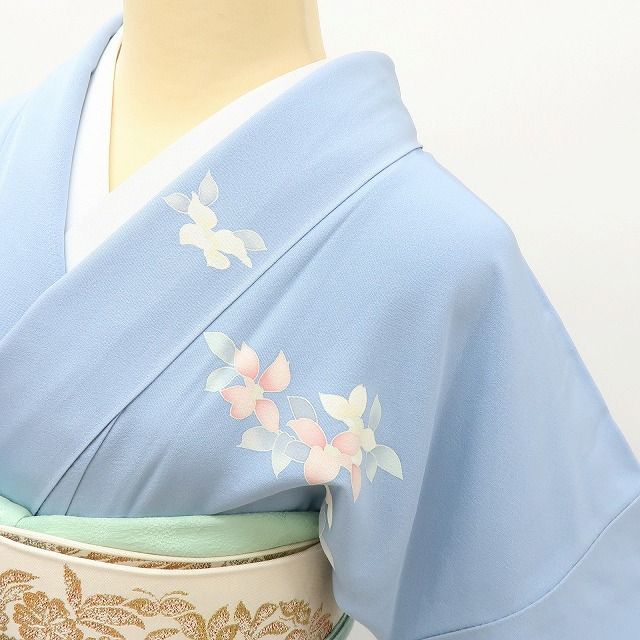 百華❀Y4042◇美品未着用 正絹 仕付け糸付 手縫い仕立て 訪問着 着物