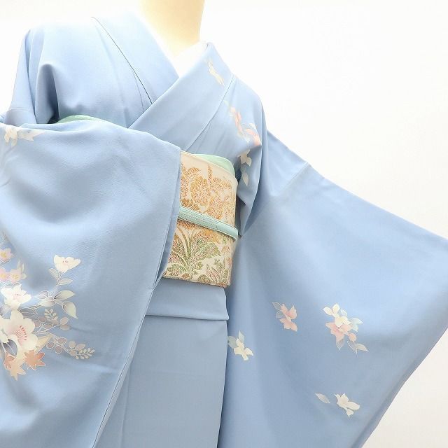 百華❀Y4042◇美品未着用 正絹 仕付け糸付 手縫い仕立て 訪問着 着物