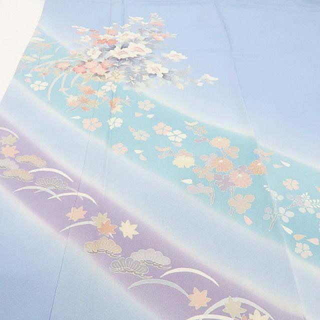 百華❀Y4042◇美品未着用 正絹 仕付け糸付 手縫い仕立て 訪問着 着物