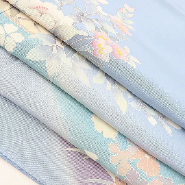 百華❀Y4042◇美品未着用 正絹 仕付け糸付 手縫い仕立て 訪問着 着物