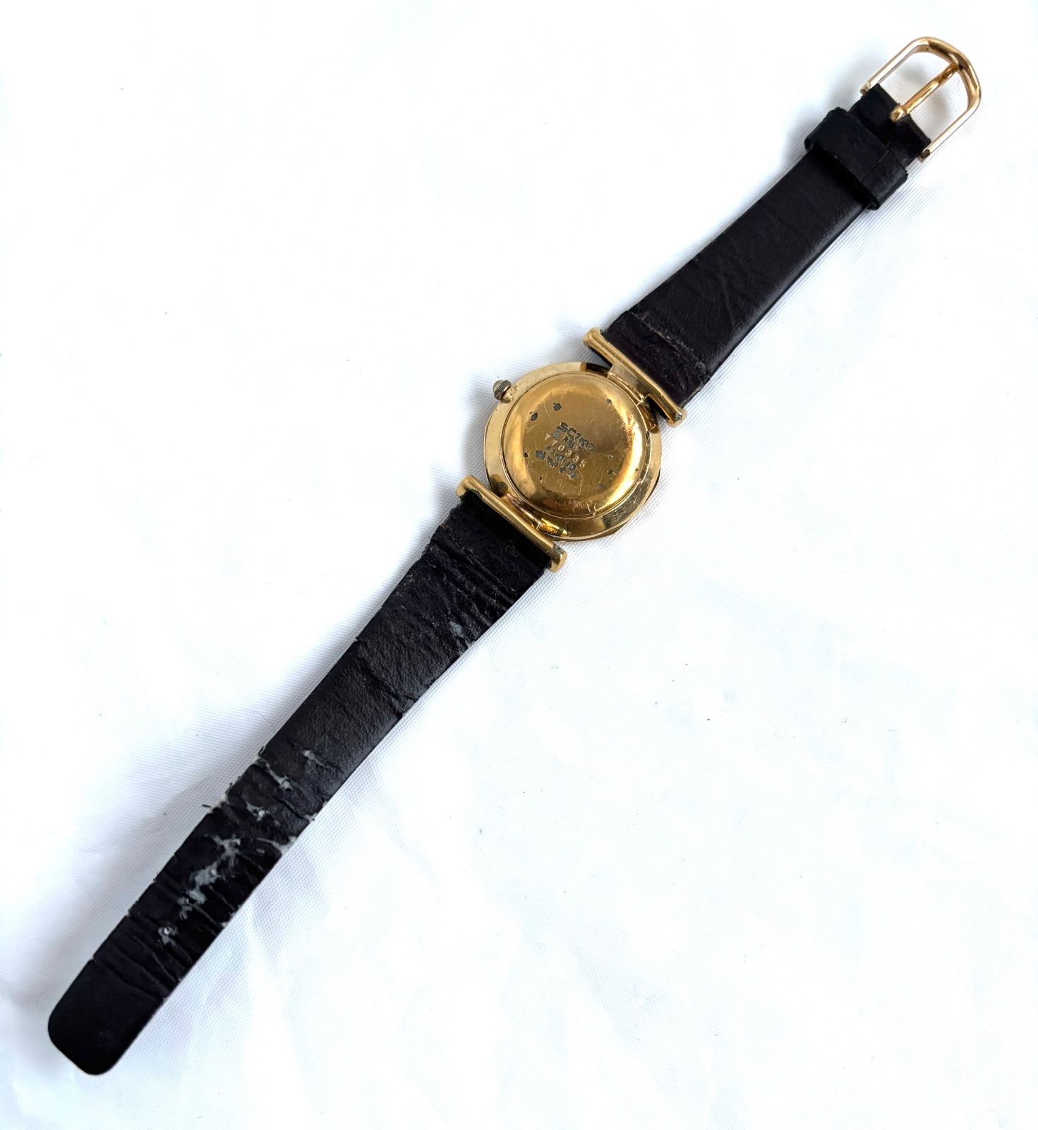 SEIKO シャリオ 43-0170 ASGP 金張り オクタゴン ゴールドベゼル 