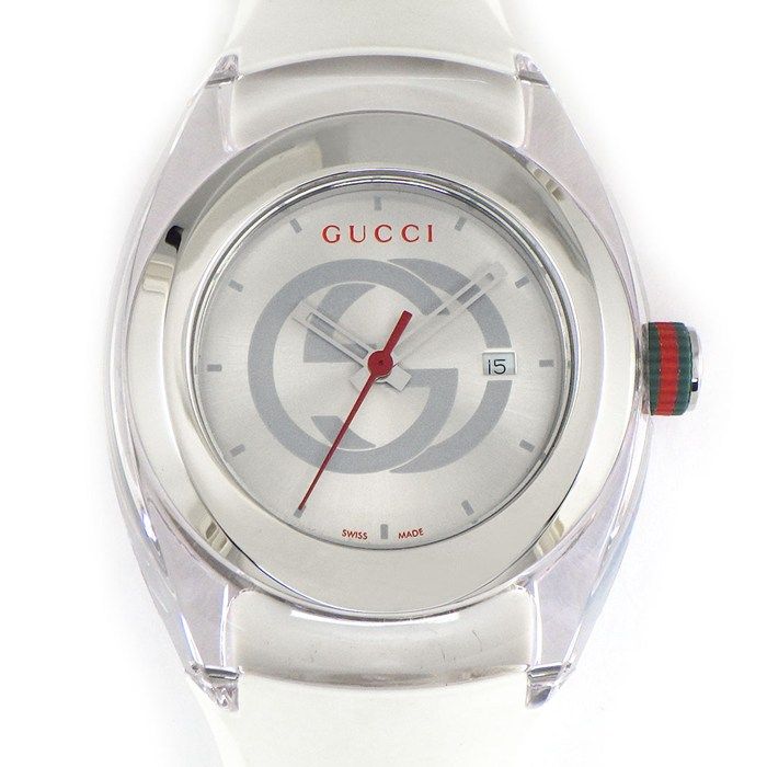 【希少】GUCCI グッチ 腕時計 137.3 SYNC シンク ホワイト GUCCI 【OUTLET】グッチ レディース 時計 SYNC シンク クォーツ
