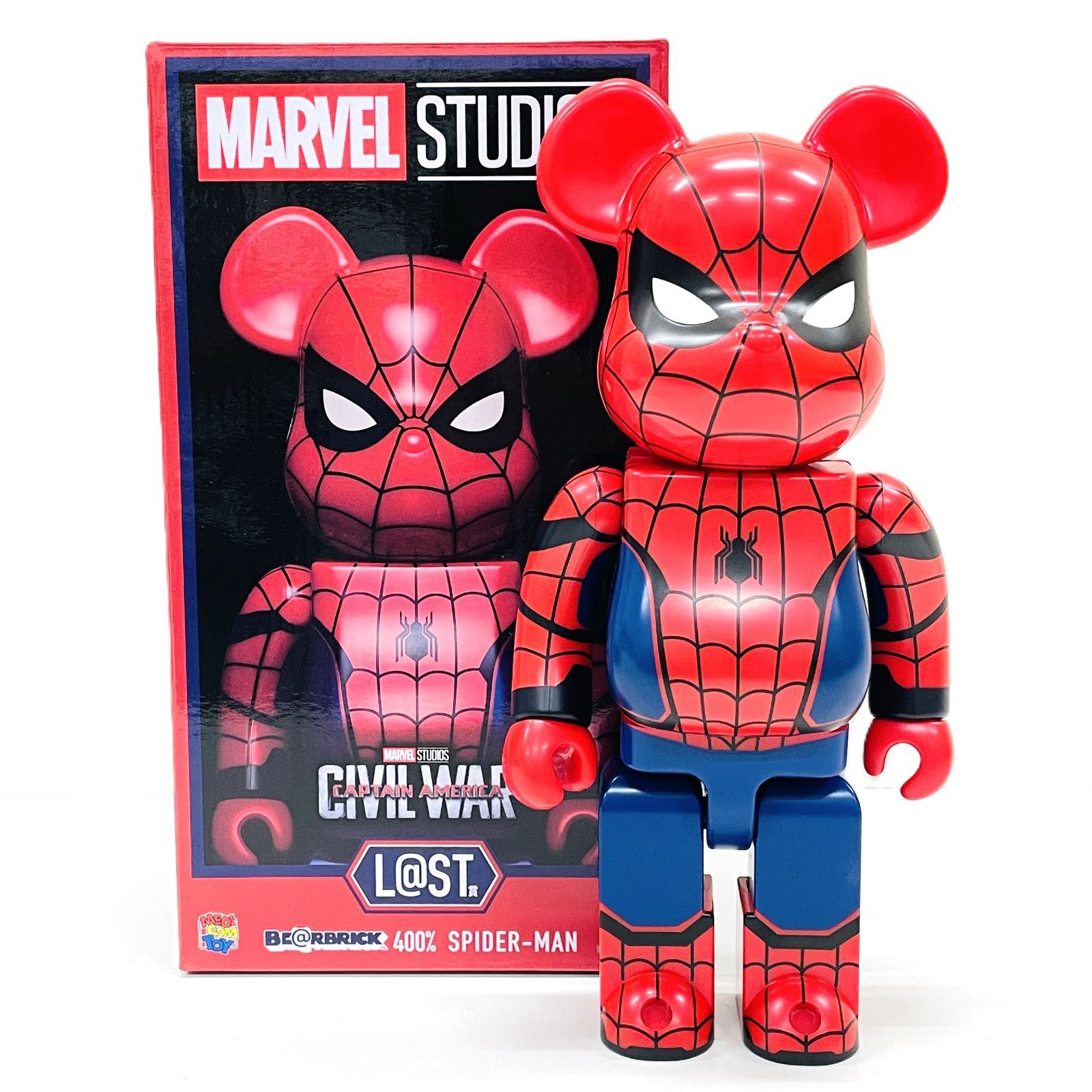 Happyくじ MARVEL STUDIOS BE@RBRICK 400％ SPIDER-MAN L＠ST賞 ※開封