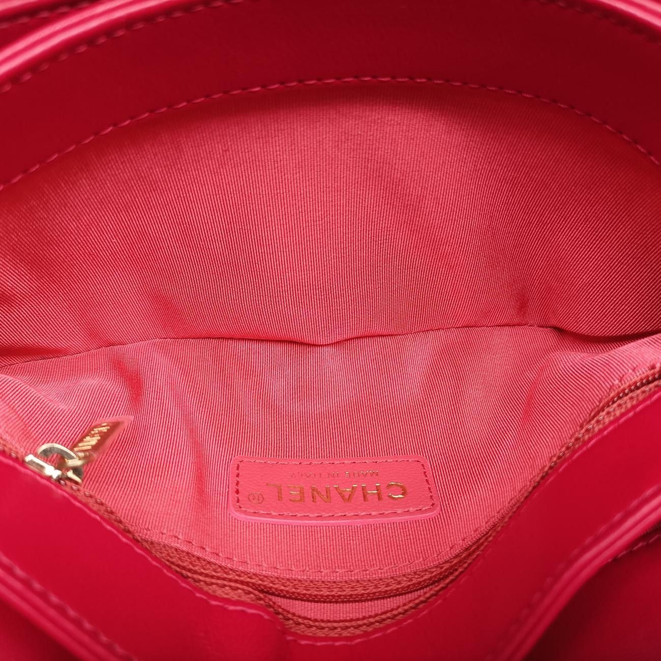 シャネルChanelカメリア レッド×マルチカラー ベロア A91812 24426466