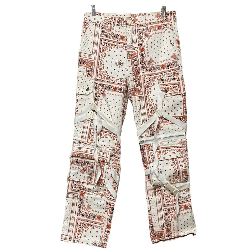 美品 ROGIC ロジック ペイズリー柄 ボンテージ パンツ RG-002 サイズS
