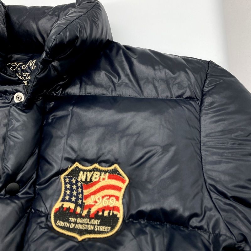 TMT ティーエムティー ダウンジャケット ワッペン付き 防寒 古着