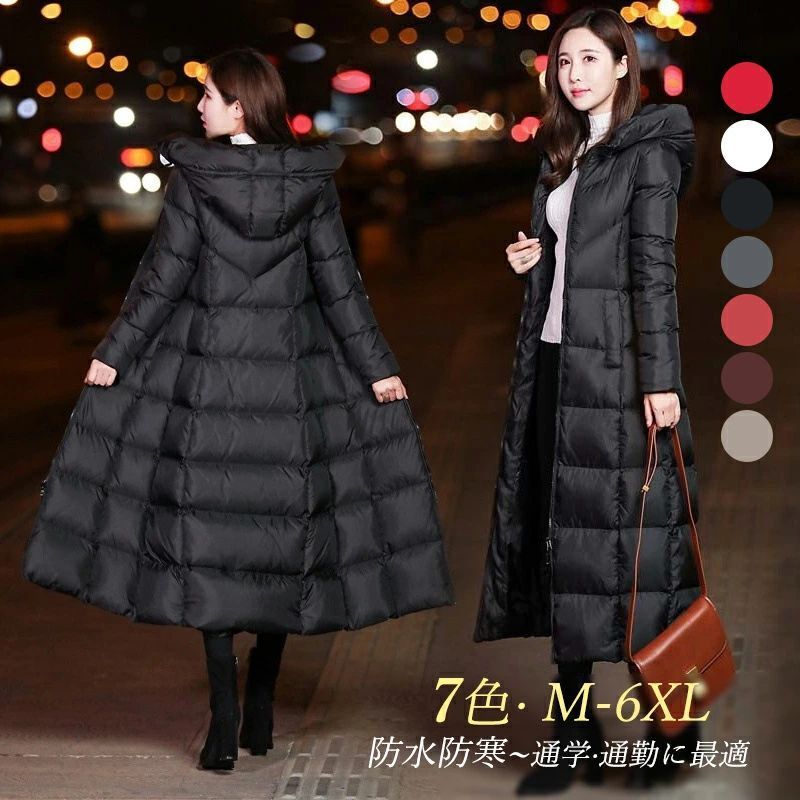ロングコート レディース 中綿 おしゃれ フード付き ダウンコート