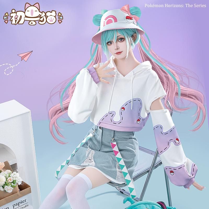 初獣猫 初音ミク ポケモンコラボ コスプレワンピース meilu 51209