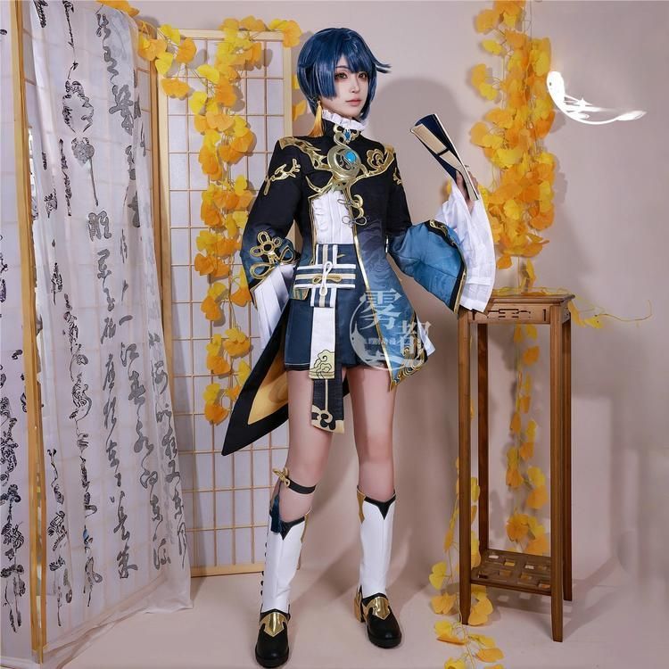 霧都 ウードゥ 原神 行秋 コスプレ衣装 男性用 中国風少年 衣装 meilu 51209