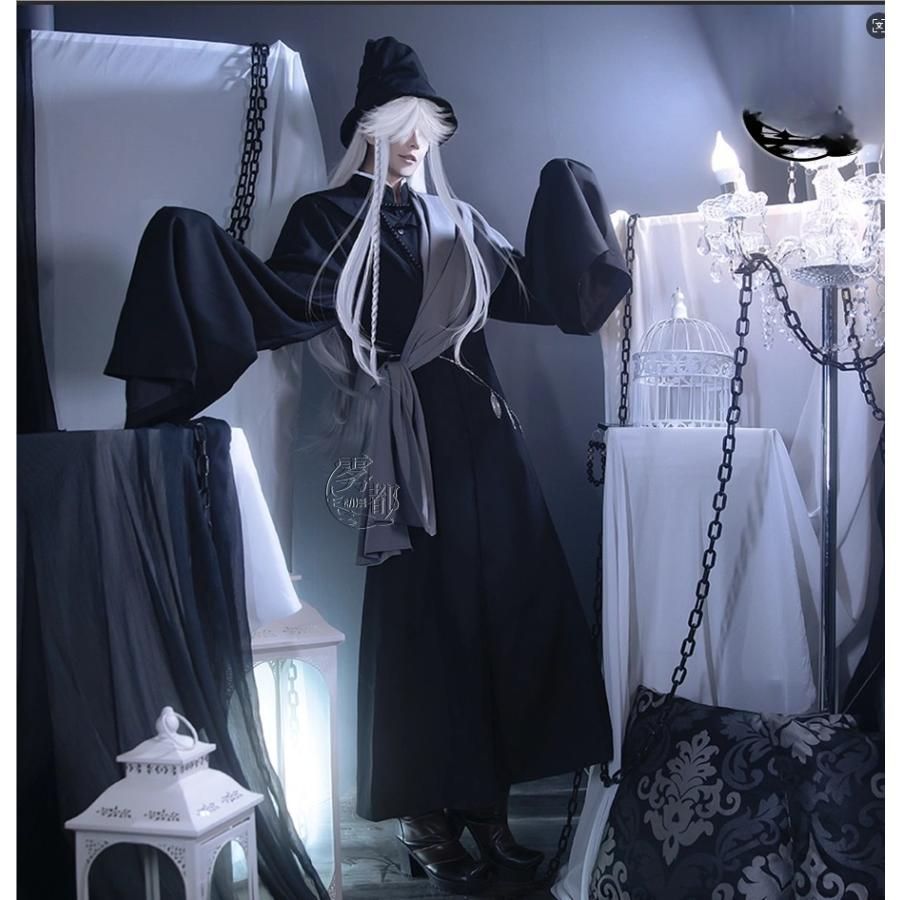 ♥ 霧都 ウードゥ 黒執事 アンダーテイカー コスプレ衣装 男性用 ハイエンド フルセット meilu 51209