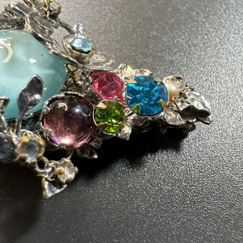 ✤作家ものシェルカメオブローチ&ペンダント✤18金✤2way✤凛として