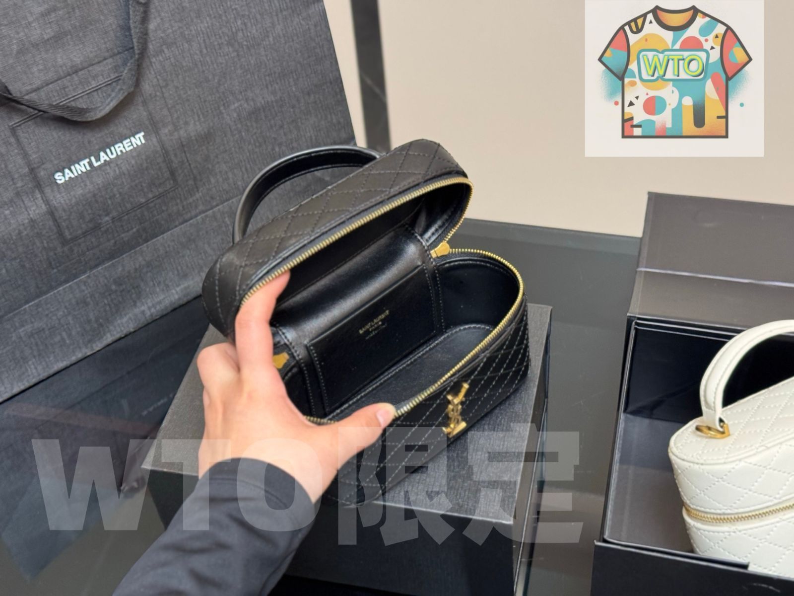 今日特価】Saint Laurent Box バッグ（19×12cm）-WTO輸入1 - メルカリ