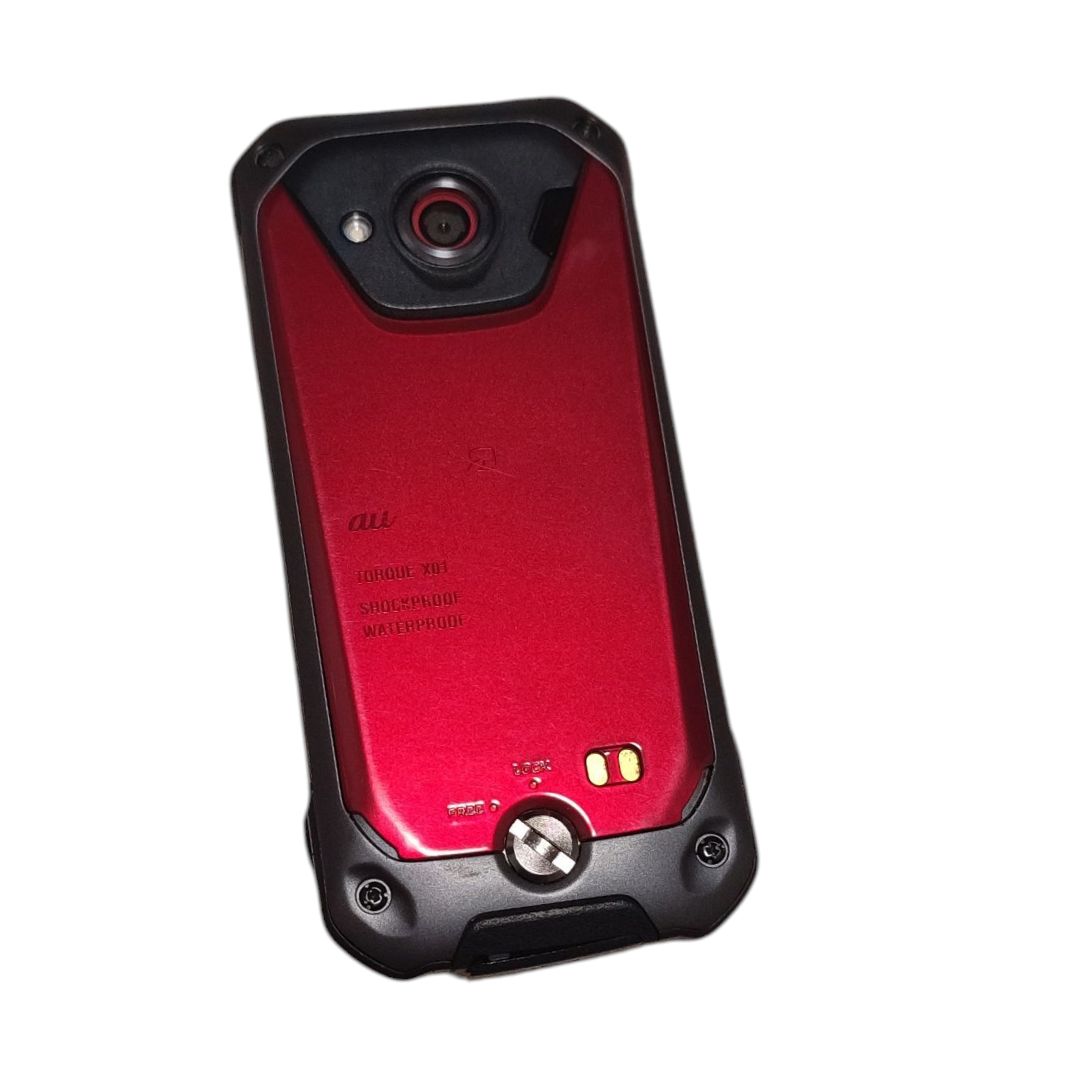 美品 au KYF33 TORQUE X01 レッド ガラケー AU KYOCERA 本体 - メルカリ