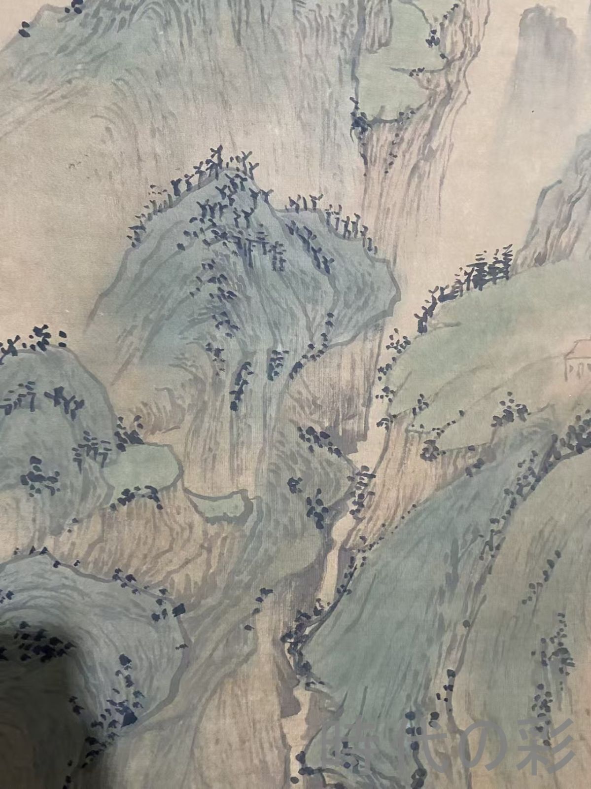 中国古美術・元代・黄公望款・山水画・宣紙画・三尺中堂画・水墨画