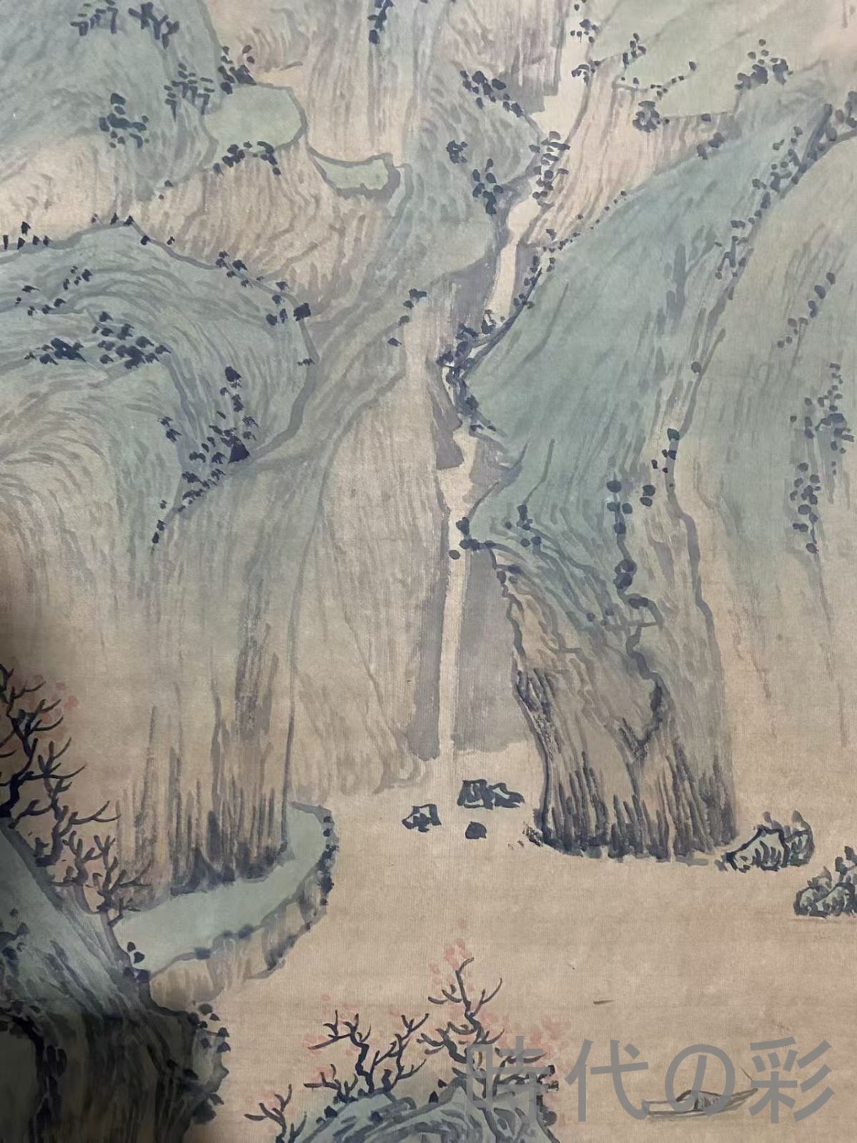 中国古美術・元代・黄公望款・山水画・宣紙画・三尺中堂画・水墨画