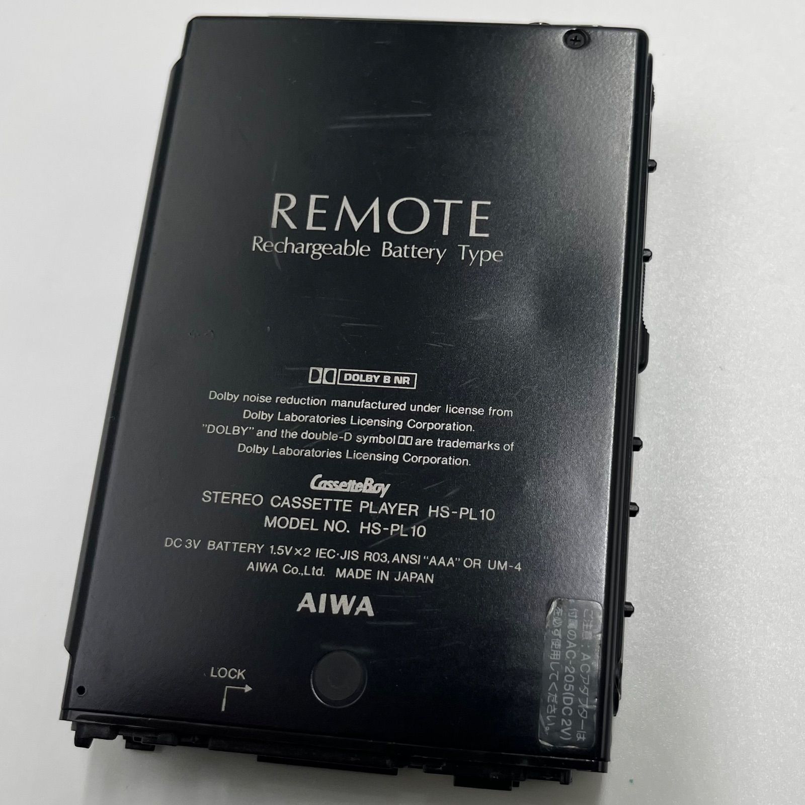 ジャンク品】AIWA/HS-PL10/カセットプレーヤー/ケース付き - メルカリ