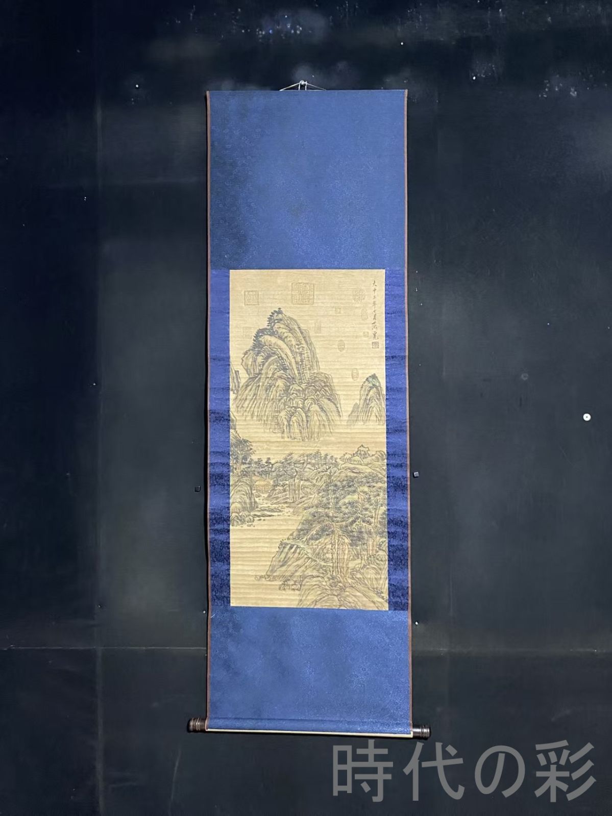 中国古美術・宋代・范寛款・山水画・宣紙画・三尺中堂画・水墨画・肉筆