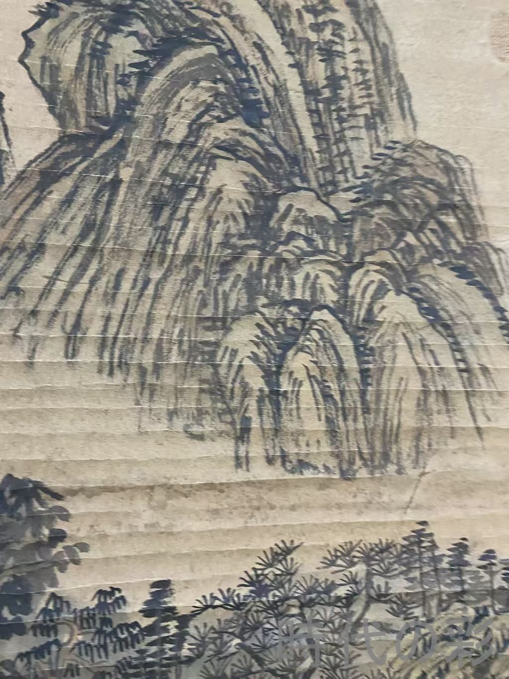 中国古美術・宋代・范寛款・山水画・宣紙画・三尺中堂画・水墨画・肉筆