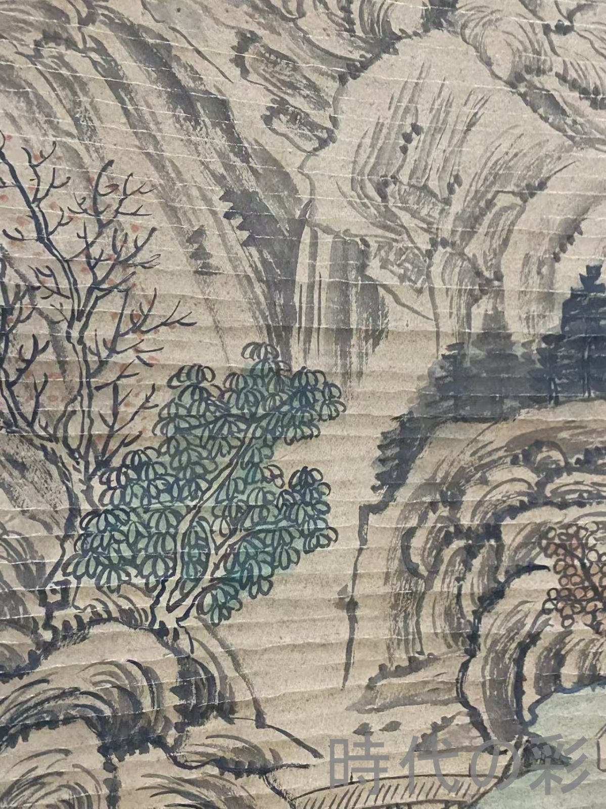 中国古美術・宋代・馬遠款・山水画・宣紙画・三尺中堂画・水墨画・肉筆