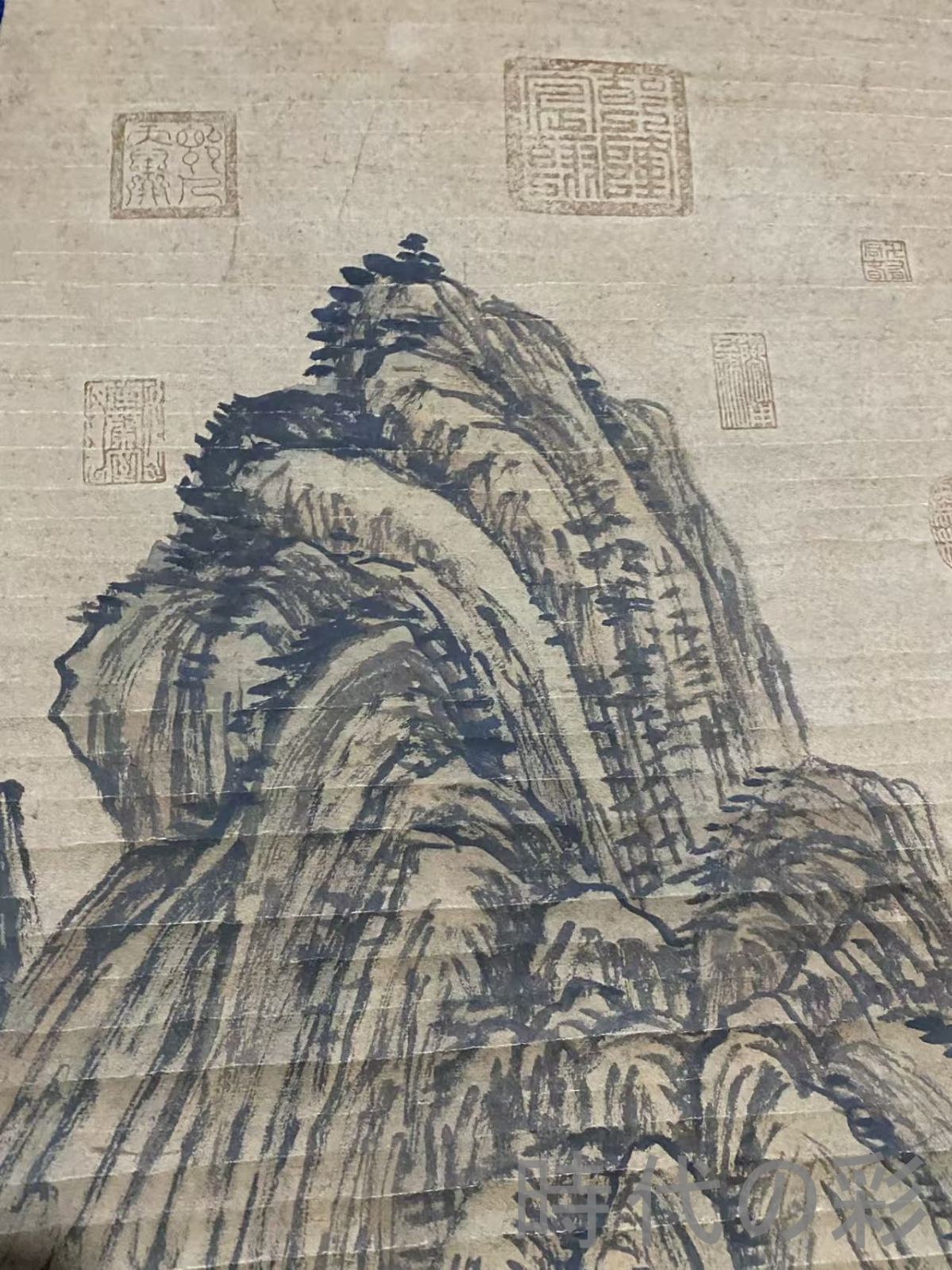 中国古美術・宋代・范寛款・山水画・宣紙画・三尺中堂画・水墨画・肉筆