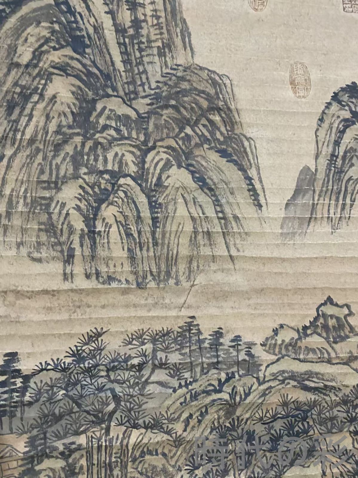 中国古美術・宋代・范寛款・山水画・宣紙画・三尺中堂画・水墨画・肉筆