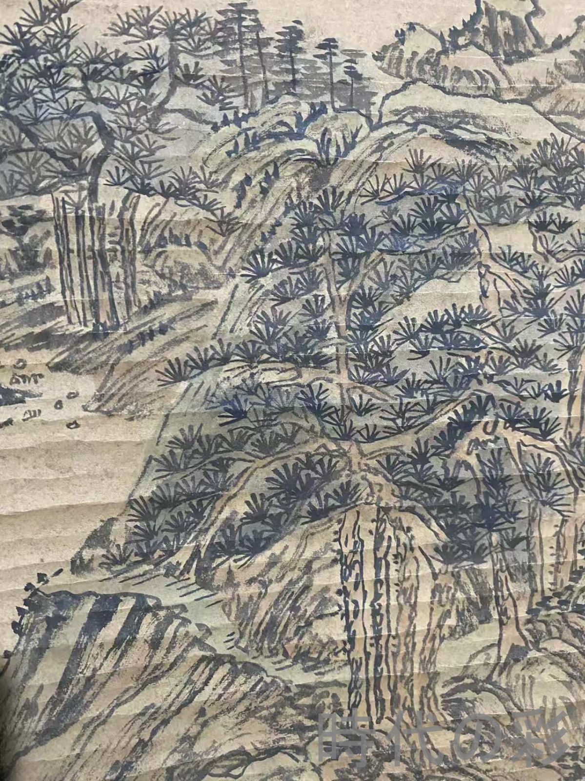 中国古美術・宋代・范寛款・山水画・宣紙画・三尺中堂画・水墨画・肉筆