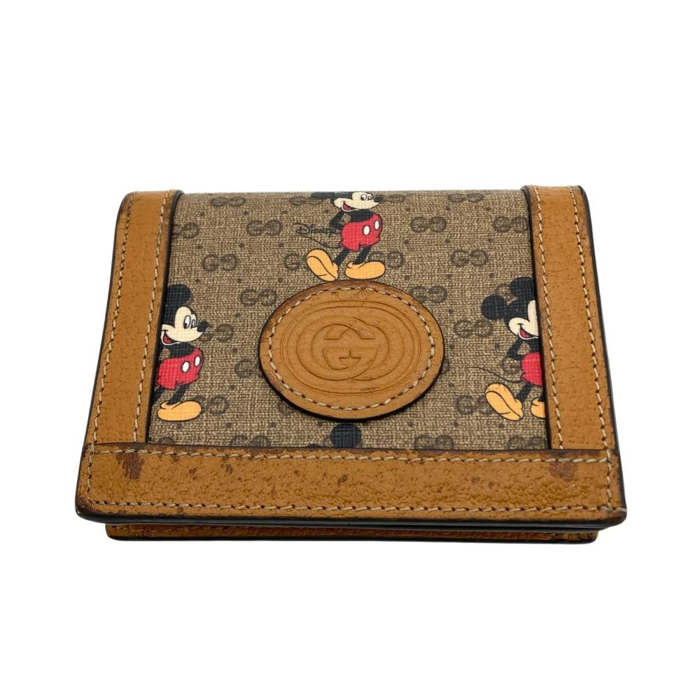 グッチ GUCCI ディズニー Disney ミッキーマウス 二つ折り財布 602534