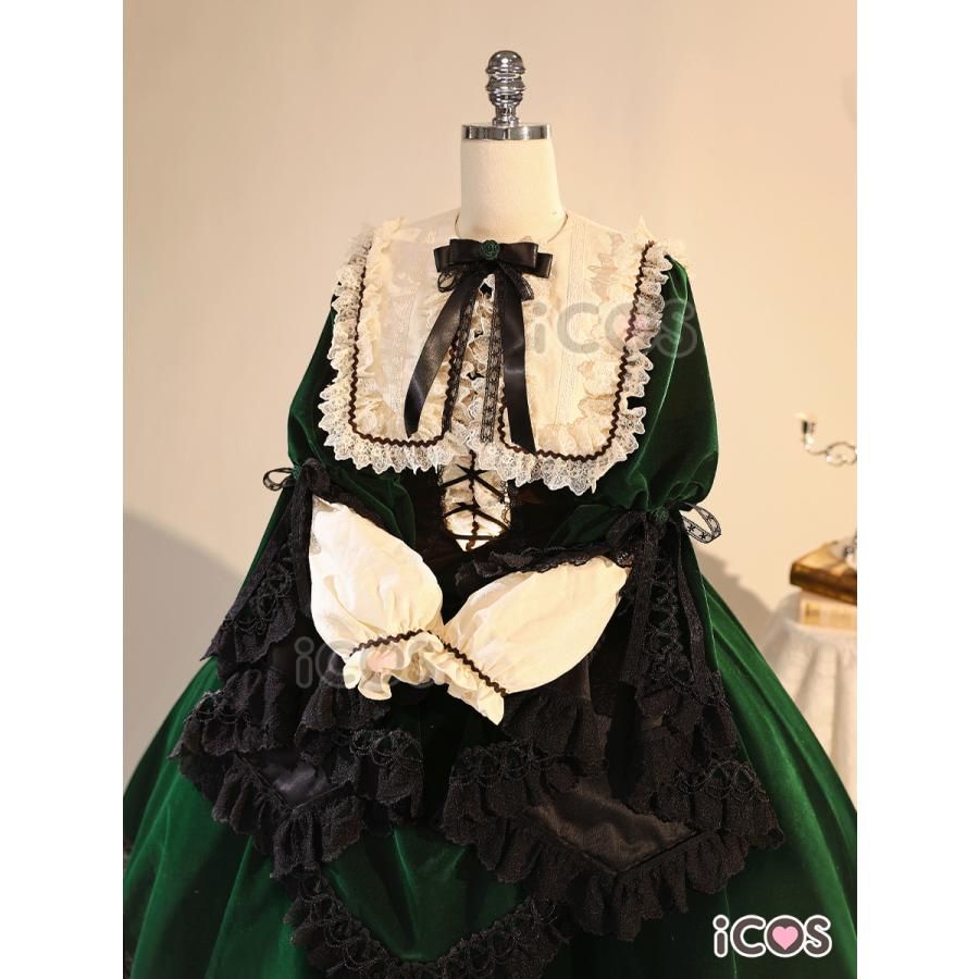 ICOS ローゼンメイデン 翠星石 コスプレ衣装 スイ シンショウ 水銀燈 衣装 meilu 51209